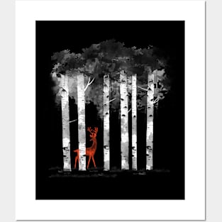 Birch Tree Forest 6 Posters and Art